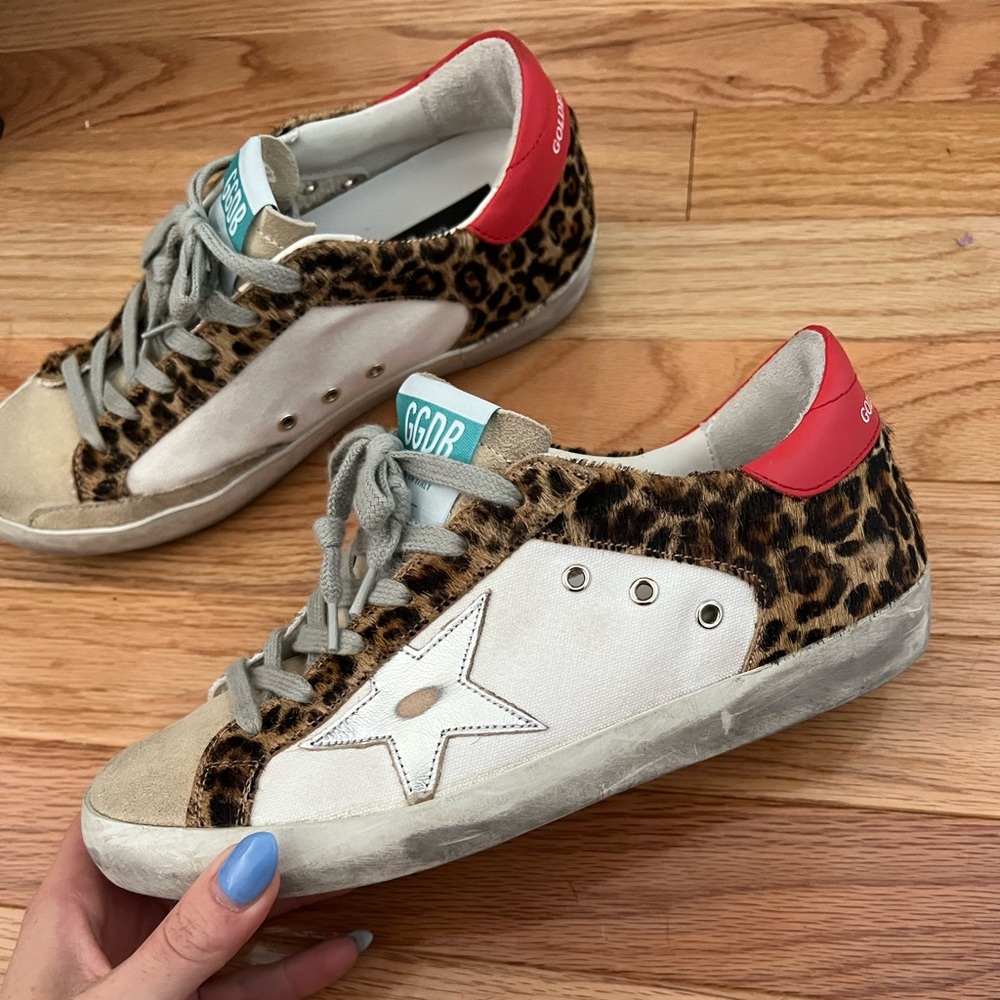 Golden Goose Leopard Trim Sneaker 🐆 size 36